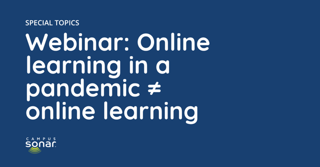 Insights_Special Topics Webinar: Online learning in a pandemic
